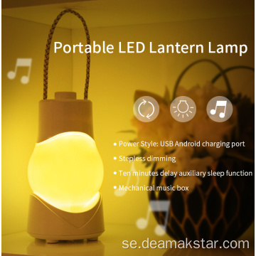 1200 mAh Portable LED Lantern Lamp med musik